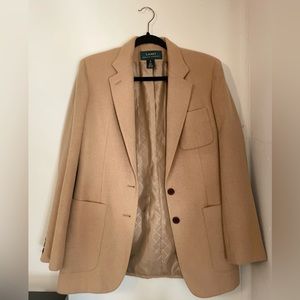 Ralph Lauren 100% camel hair blazer